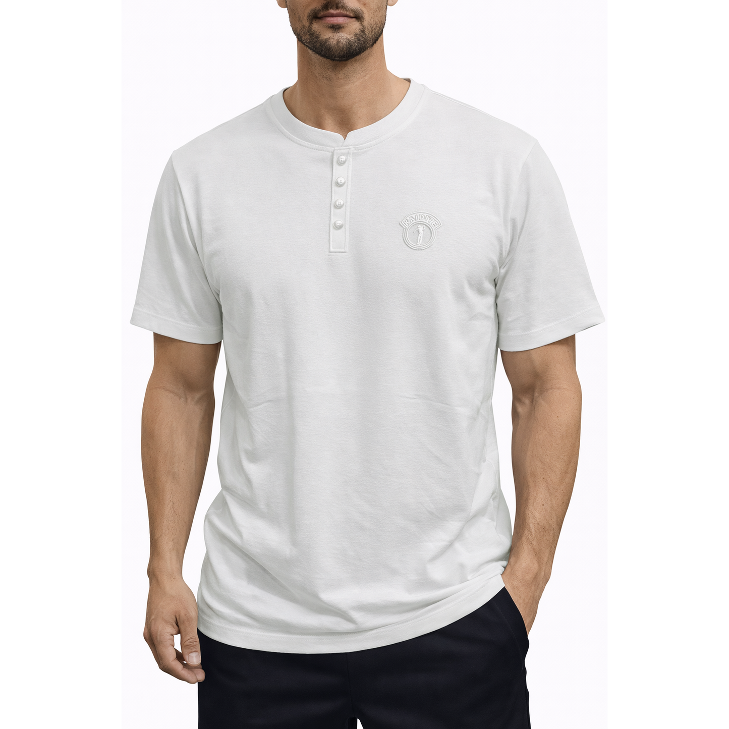 T-Shirt Henley Uomo Leggera Elasticizzata Estiva – Maglia Minimal Traspirante Casual