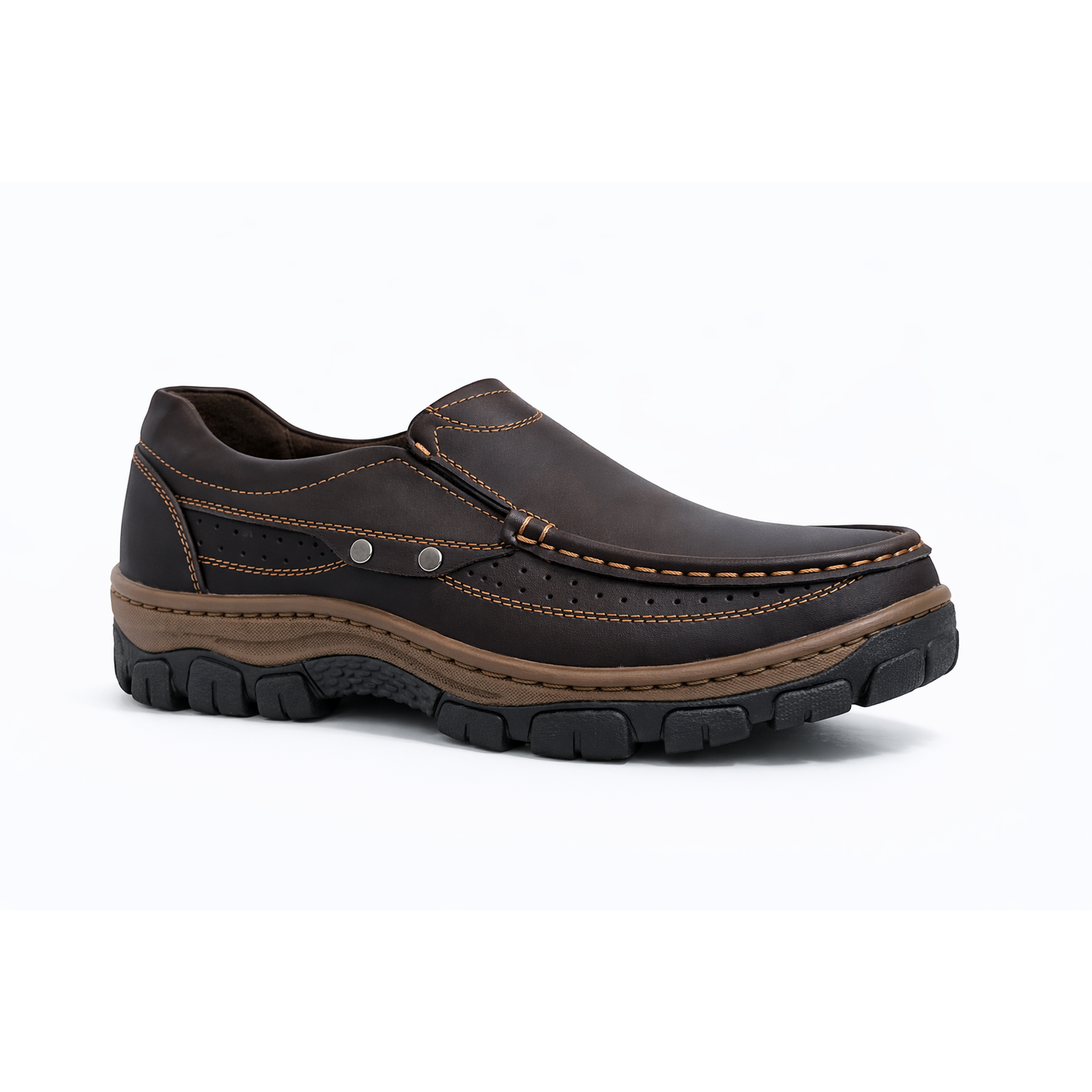 Scarpa Slip-On Uomo Marrone | Comfort Leggero e Suola Antiscivolo