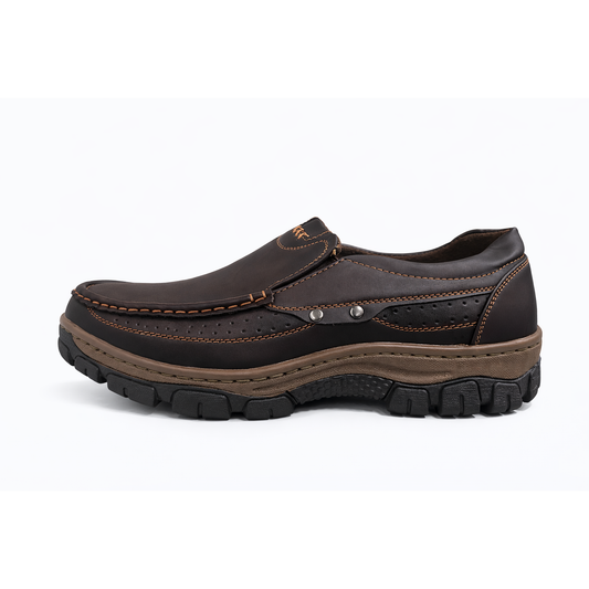 Scarpa Slip-On Uomo Marrone | Comfort Leggero e Suola Antiscivolo