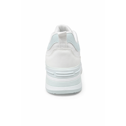 Sneakers Donna Platform Bianche – Scarpe Casual Moda con Suola Alta