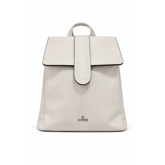 Zaino Donna Enrico Coveri con Patta, Doppia Tasca Frontale e Zip