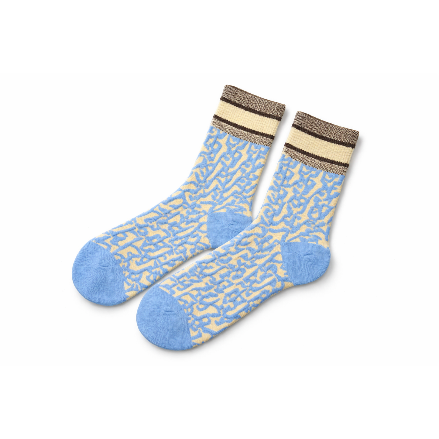 Calze Unisex Fantasia Geometrica in Cotone – Crew Trend
