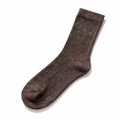Calze Glitter Donna in Cotone – Effetto Lurex