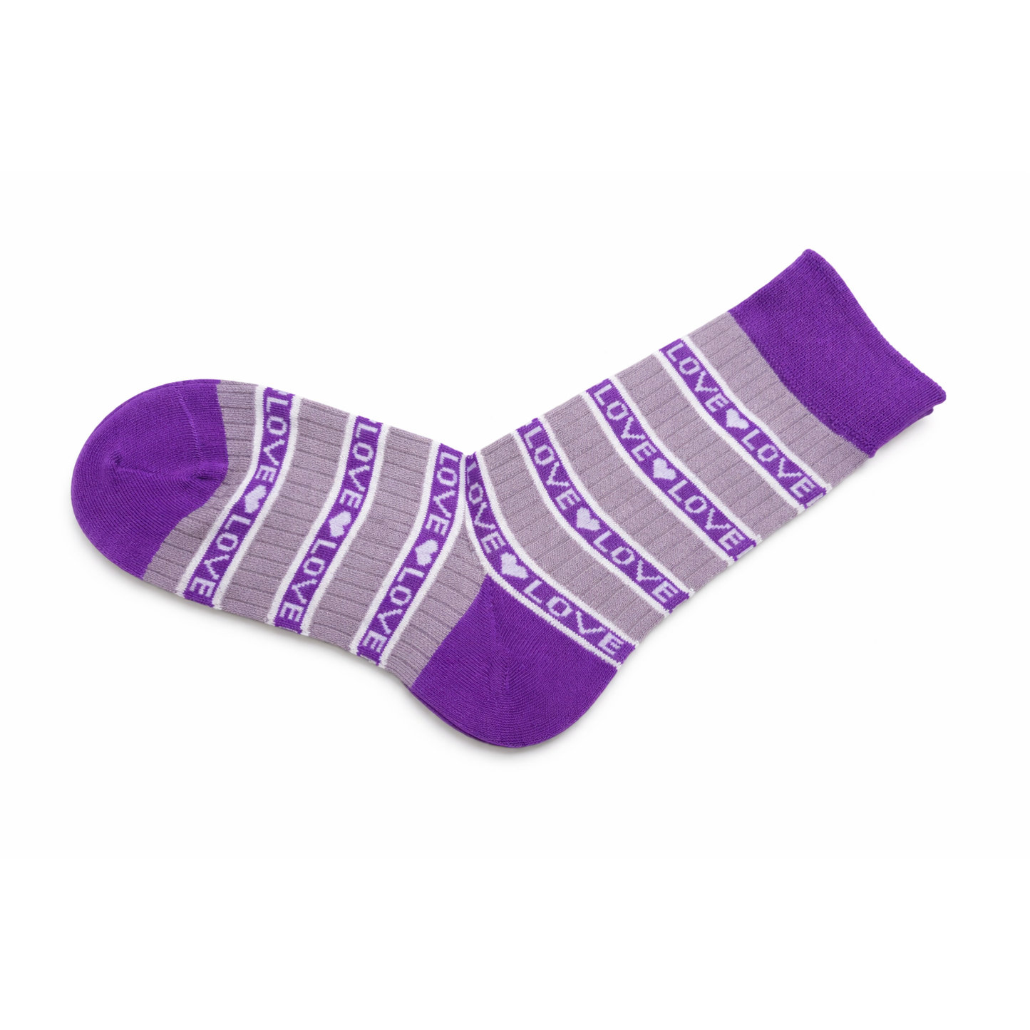 Calzini Donna/Uomo Love a Righe – Cotone Morbido Casual Trendy