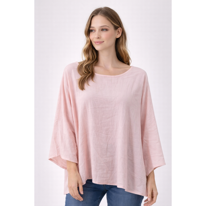 Blusa Donna Oversize Manica Larga – Maglia Casual Leggera