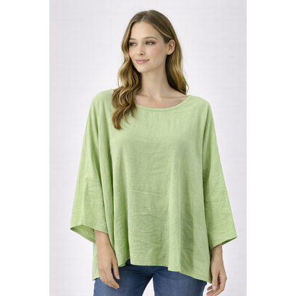 Blusa Donna Oversize Manica Larga – Maglia Casual Leggera