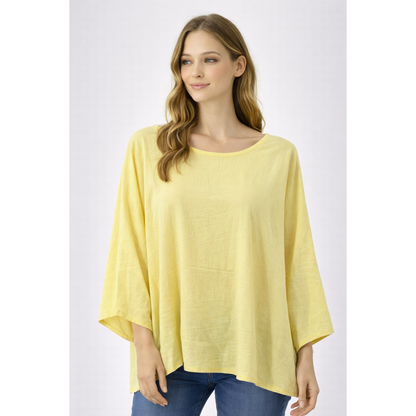 Blusa Donna Oversize Manica Larga – Maglia Casual Leggera