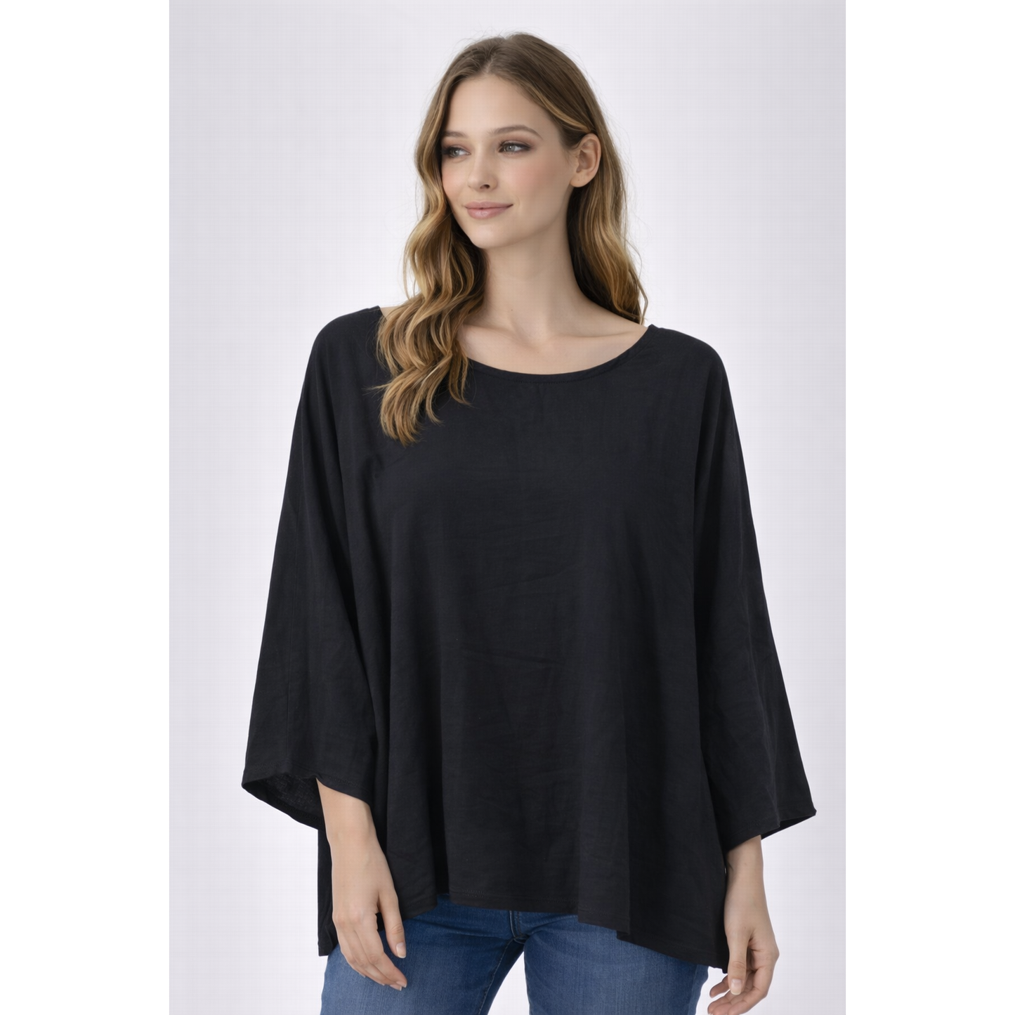 Blusa Donna Oversize Manica Larga – Maglia Casual Leggera