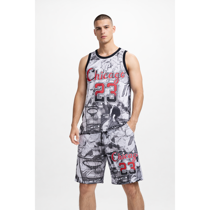 Completo Basket Uomo Chicago 23 – Canotta + Shorts Sportivi