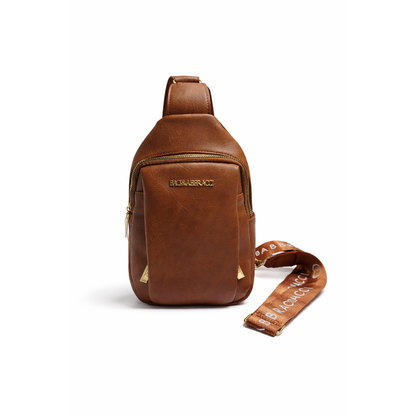 Borsa Tracolla Uomo Marrone Baci & Abbracci