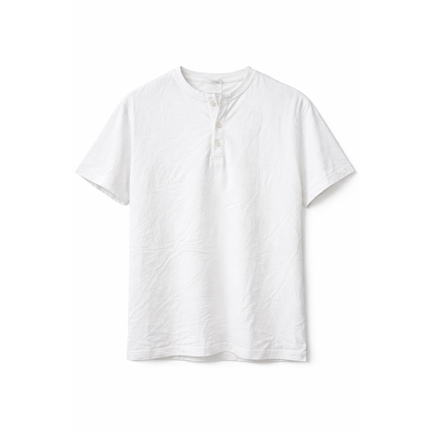 T-Shirt Henley Texture Premium Uomo