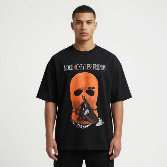 T-shirt Oversize More Money Less Friends (Spedizione Gratis)