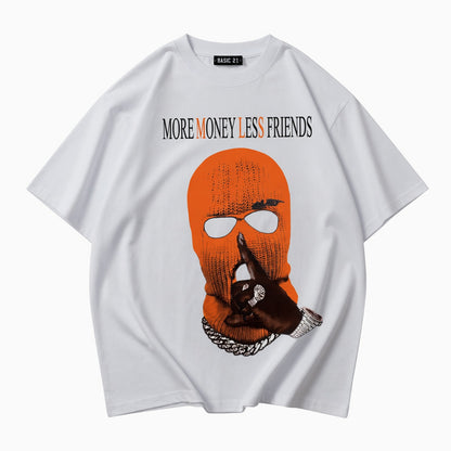 T-shirt Oversize More Money Less Friends (Spedizione Gratis)