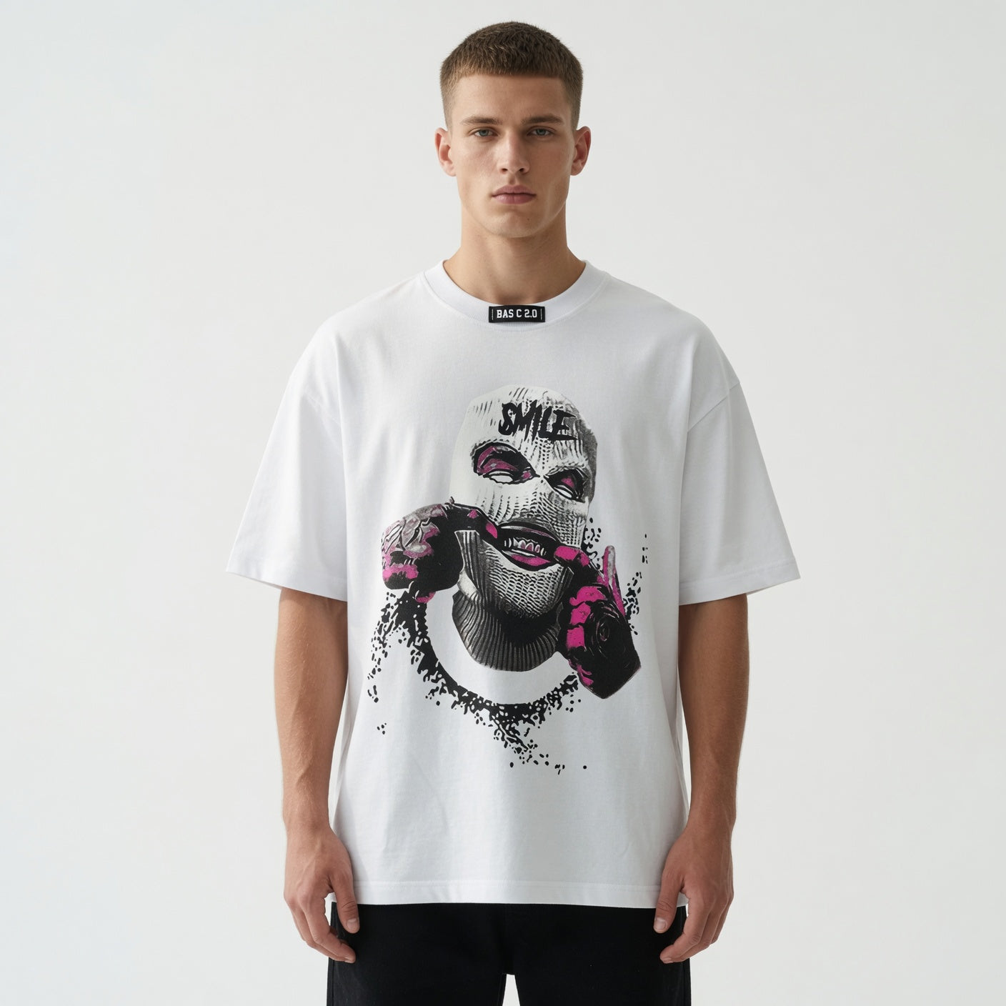 T-shirt Oversize Smile Streetwear (Spedizione Gratis)
