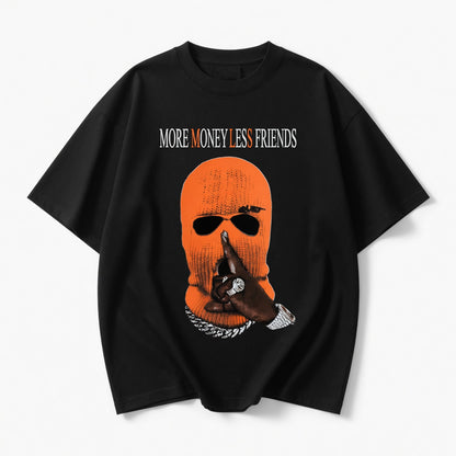 T-shirt Oversize More Money Less Friends (Spedizione Gratis)